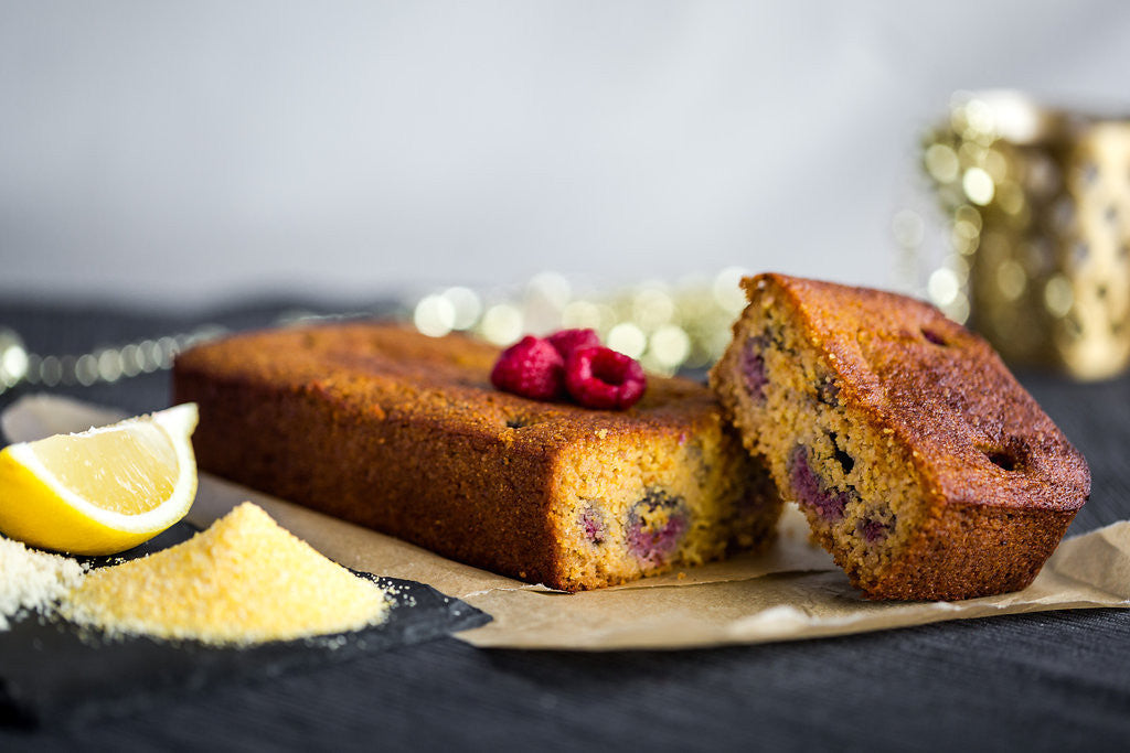 Vegan Lemon-Raspberry Cake (Family or Individual Size)