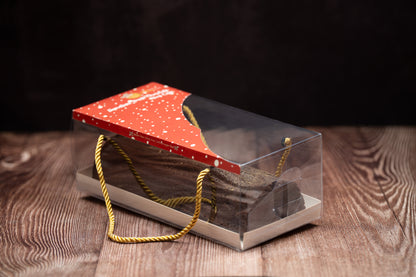 Signature Dark Chocolate Christmas Log Cake in Gift Box