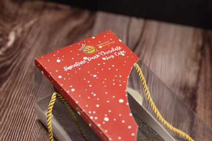 Signature Dark Chocolate Christmas Log Cake in Gift Box
