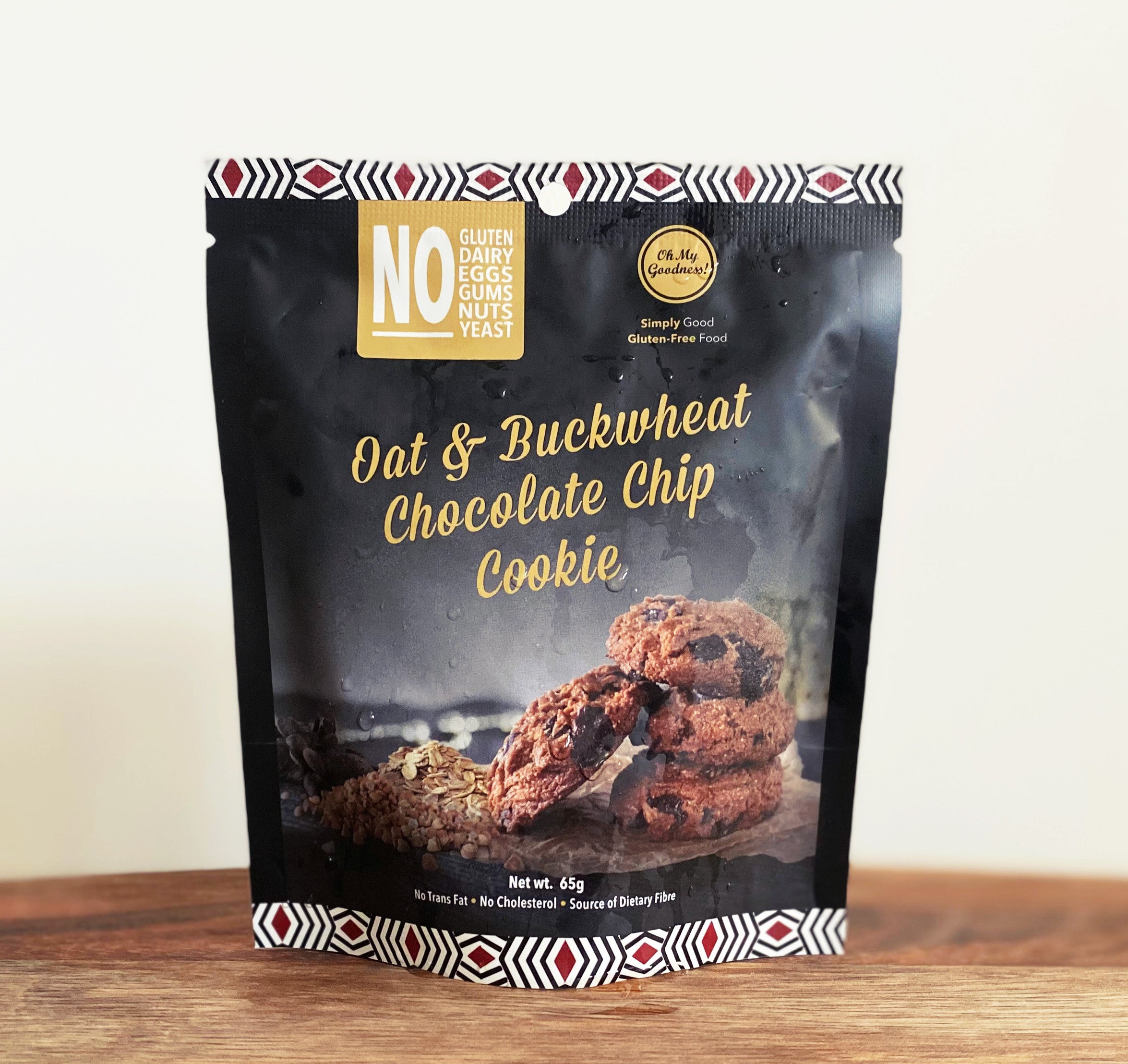 Vegan Oat & Buckwheat Chocolate Chip Cookie