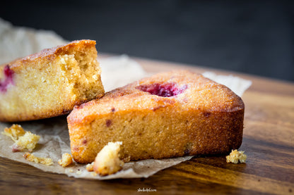 Vegan Lemon-Raspberry Cake (Family or Individual Size)