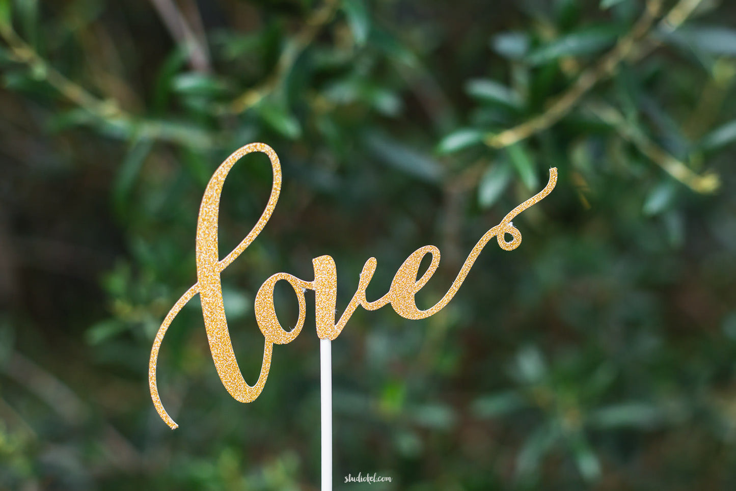 Gold 'Love' Topper