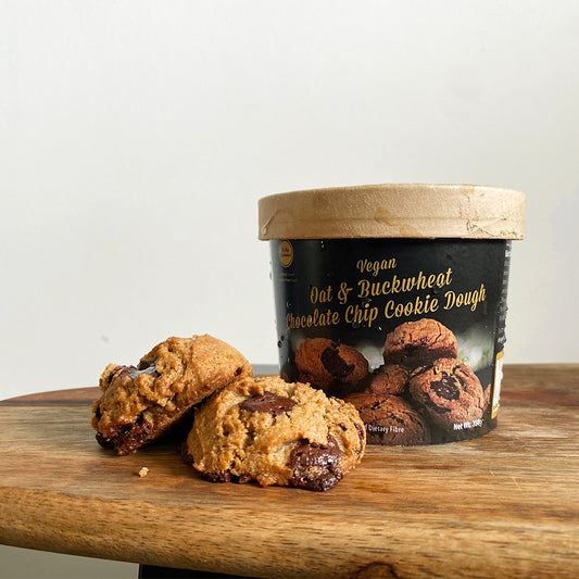 Vegan Oat & Buckwheat Chocolate Chip Cookie Dough